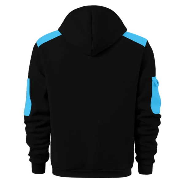 Western Bulldogs Australian Football League Exclusive Logo Hoodie Half Zipper HOAFL190525A01WB - Light Blue - Image 2