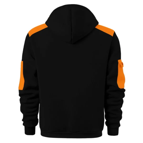 Hawthorn Hawks Australian Football League Exclusive Logo Hoodie Half Zipper HOAFL190525A01HAW - Orange - Image 2