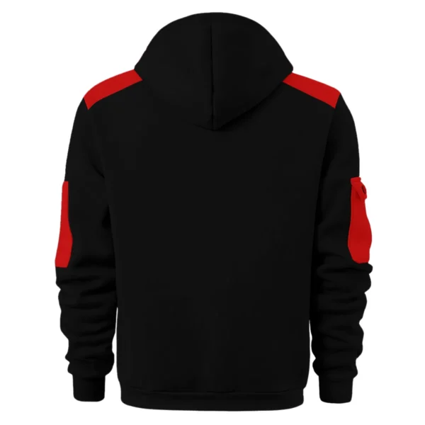 Collingwood Magpies Australian Football League Exclusive Logo Hoodie Half Zipper HOAFL190525A01COLL - Red - Image 2
