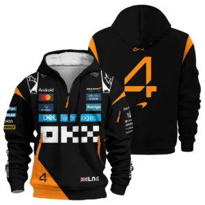 Lando Norris McLaren Formula One Exclusive Hoodie Half Zipper BLF1180525A2HDF