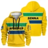 Forever Senna Formula One Exclusive Hoodie Half Zipper BLF1190525A1HDF
