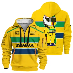 Forever Senna McLaren F1 Exclusive Hoodie Half Zipper BLF13625A3HDF