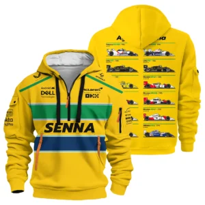 Senna x McLaren - Exclusive Hoodie Half Zipper Featuring His Iconic Liveries BLF13625A5HDF