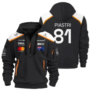 Oscar Piastri OP81 McLaren F1 Exclusive Hoodie Half Zipper BLF19625A4HDF
