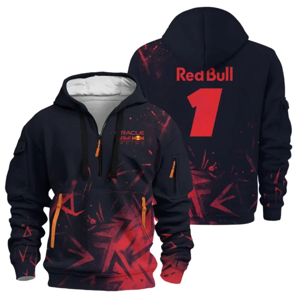 Max Verstappen Red Bull Racing F1 Exclusive Hoodie Half Zipper BLRBR20525A4HDF