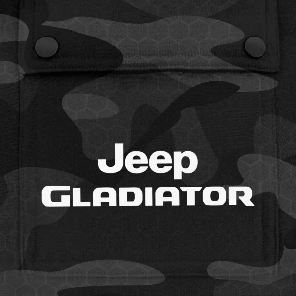 Gladiator Exclusive Logo Fashion Hoodie Half Zip BLC11625A1GDT - Black - Image 3