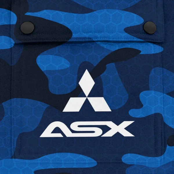 ASX Exclusive Logo Fashion Hoodie Half Zip BLC11625A1ASX - Blue - Image 3