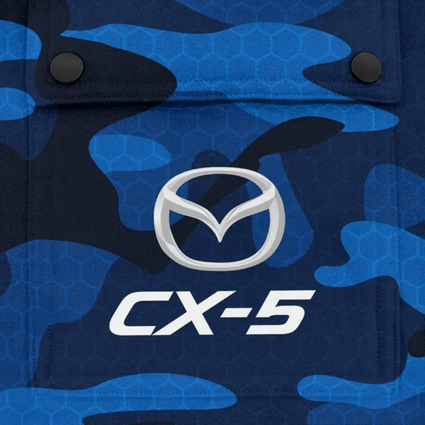 CX-5 Exclusive Logo Fashion Hoodie Half Zip BLC11625A1CX5 - Blue - Image 3