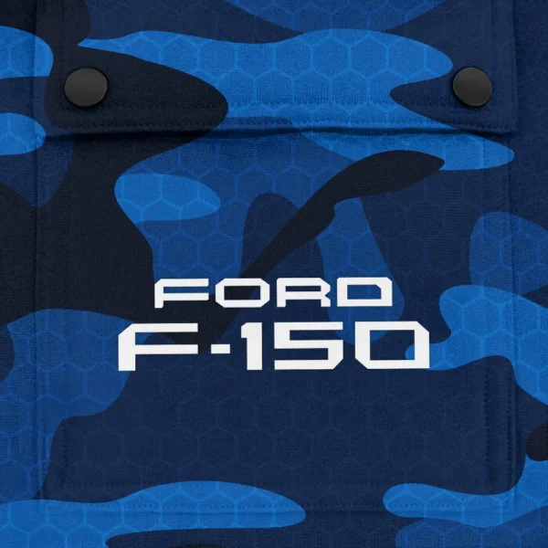 F-150 Exclusive Logo Fashion Hoodie Half Zip BLC11625A1F150 - Blue - Image 3