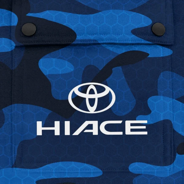 HiAce Exclusive Logo Fashion Hoodie Half Zip BLC11625A1HIA - Blue - Image 3