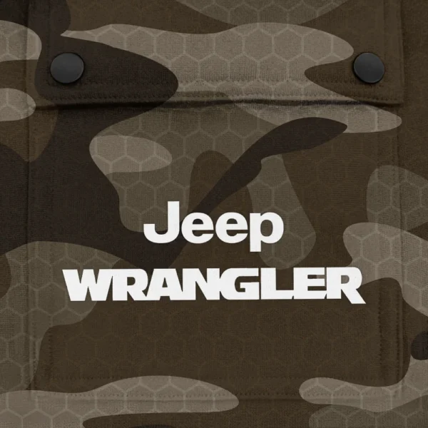 Wrangler Exclusive Logo Fashion Hoodie Half Zip BLC11625A1WRL - Brown - Image 3