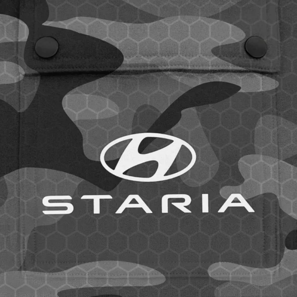 Staria Exclusive Logo Fashion Hoodie Half Zip BLC11625A1SRA - Gray - Image 3