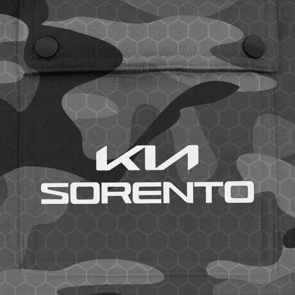 Sorento Exclusive Logo Fashion Hoodie Half Zip BLC11625A1SRT - Gray - Image 3
