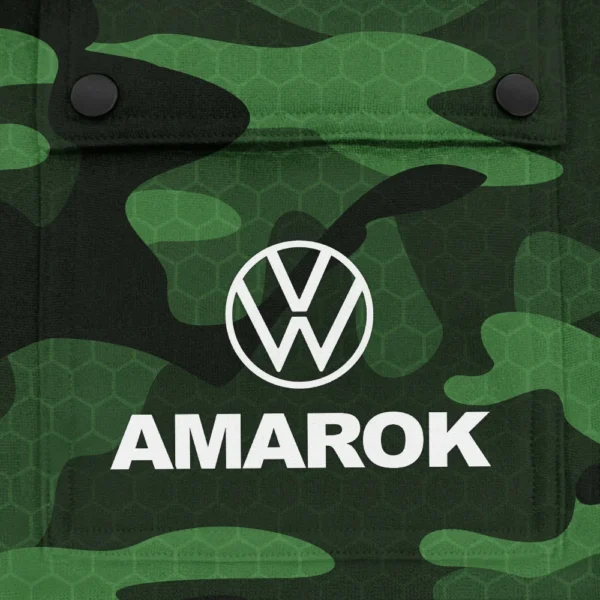 Amarok Exclusive Logo Fashion Hoodie Half Zip BLC11625A1AMK - Green - Image 3