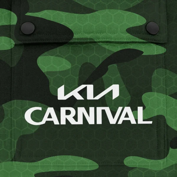 Carnival Exclusive Logo Fashion Hoodie Half Zip BLC11625A1CNV - Green - Image 3