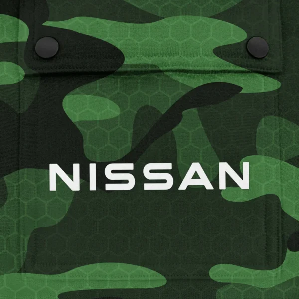 Nissan Exclusive Logo Fashion Hoodie Half Zip BLC11625A1NIS - Green - Image 3