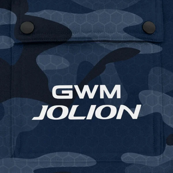 Jolion Exclusive Logo Fashion Hoodie Half Zip BLC11625A1JOL - Navy - Image 3