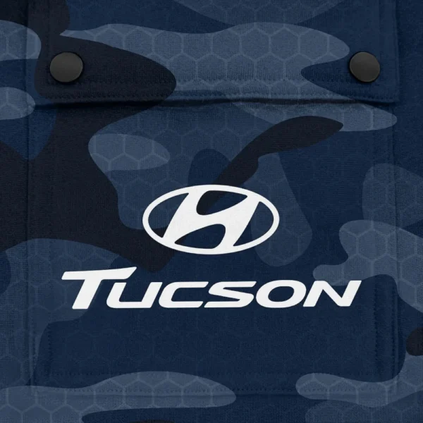 Tucson Exclusive Logo Fashion Hoodie Half Zip BLC11625A1TSN - Navy - Image 3