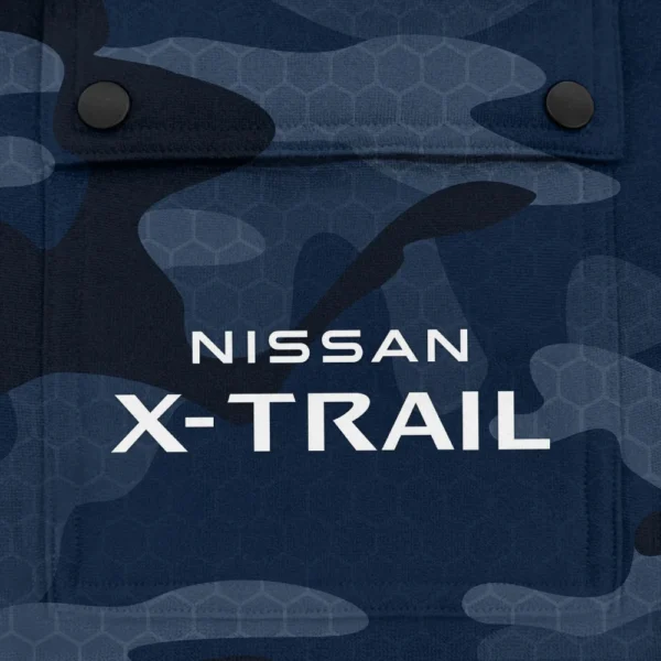 X-Trail Exclusive Logo Fashion Hoodie Half Zip BLC11625A1XTL - Navy - Image 3