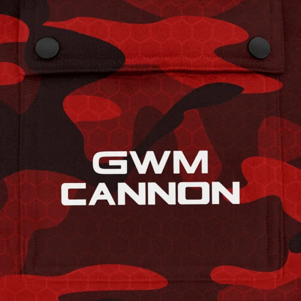 Cannon Exclusive Logo Fashion Hoodie Half Zip BLC11625A1CAN - Red - Image 3