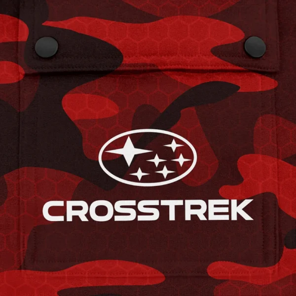 Crosstrek Exclusive Logo Fashion Hoodie Half Zip BLC11625A1CTK - Red - Image 3