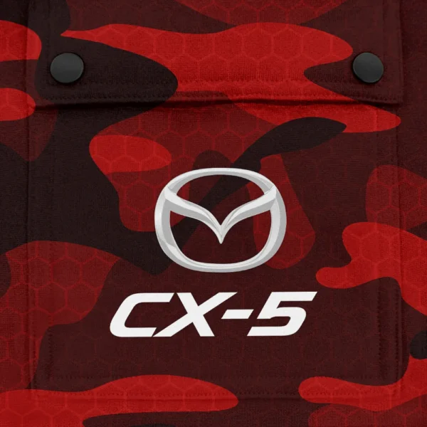 CX-5 Exclusive Logo Fashion Hoodie Half Zip BLC11625A1CX5 - Red - Image 3