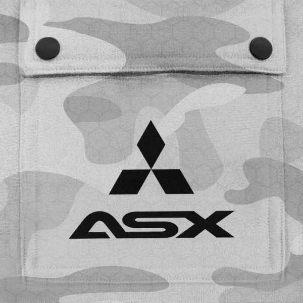 ASX Exclusive Logo Fashion Hoodie Half Zip BLC11625A1ASX - White - Image 3