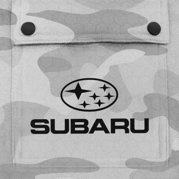 Subaru Exclusive Logo Fashion Hoodie Half Zip BLC11625A1SBR - White - Image 3