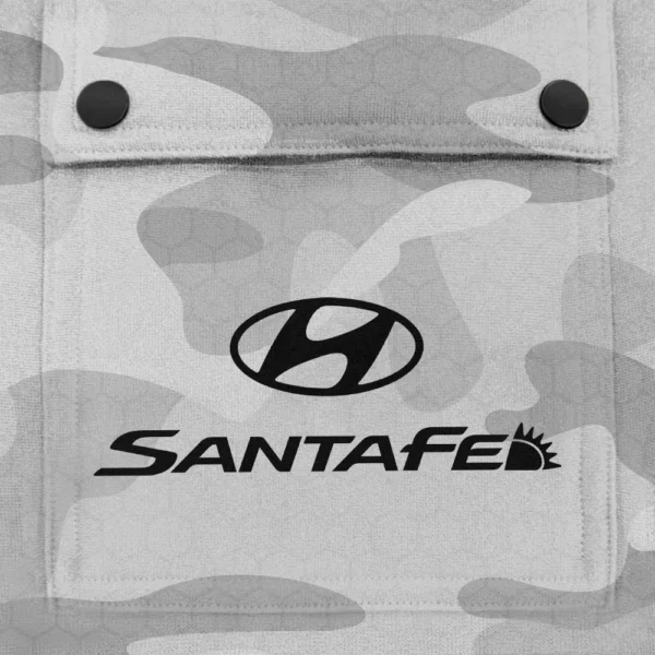 Santa Fe Exclusive Logo Fashion Hoodie Half Zip BLC11625A1SFE - White - Image 3
