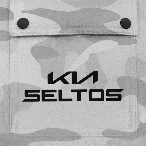 Seltos Exclusive Logo Fashion Hoodie Half Zip BLC11625A1STS - White - Image 3