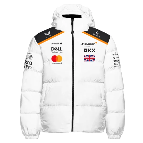 Lando Norris LN4 McLaren F1 Exclusive Down & Puffer Jackets BLF19625A1HCJ - Image 2