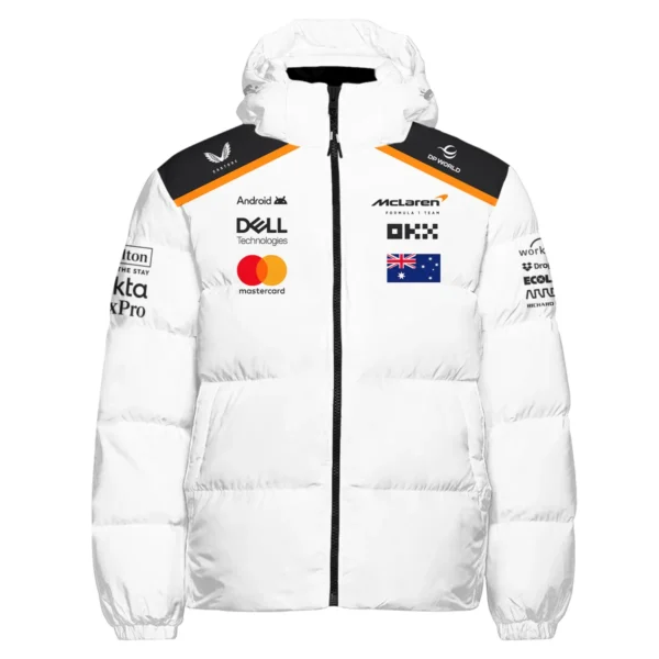 Oscar Piastri OP81 McLaren F1 Exclusive Down & Puffer Jackets BLF19625A3HCJ - Image 2