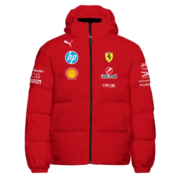 2025 Scuderia Ferrari F1 Special Edition Down & Puffer Jackets BLFRR4625A3HCJ - Image 2