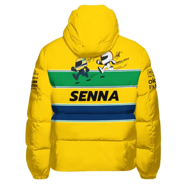 Ayrton Senna The Racing Legend McLaren F1 Exclusive Down & Puffer Jackets BLF13625A1HCJ - Image 3