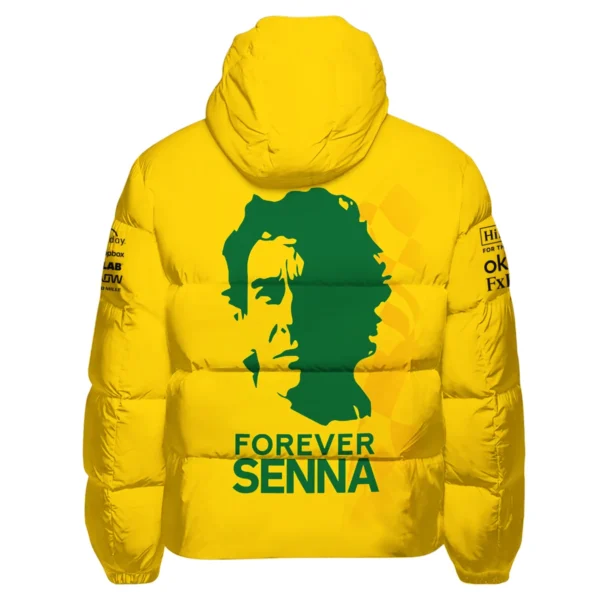 Forever Ayrton Senna McLaren F1 Exclusive Down & Puffer Jackets BLF13625A2HCJ - Image 3