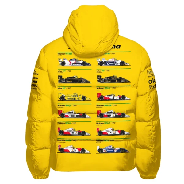 Senna x McLaren - Exclusive Down & Puffer Jackets Featuring His Iconic Liveries BLF13625A5HCJ - Image 3