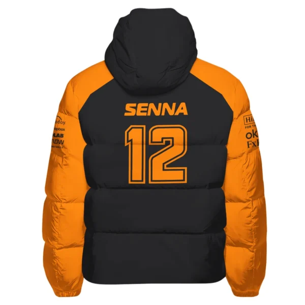 Ayrton Senna The Racing Legend McLaren F1 Exclusive Down & Puffer Jackets BLF16625A1HCJ - Image 3