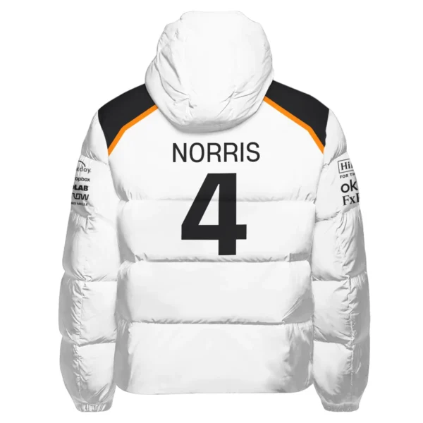Lando Norris LN4 McLaren F1 Exclusive Down & Puffer Jackets BLF19625A1HCJ - Image 3