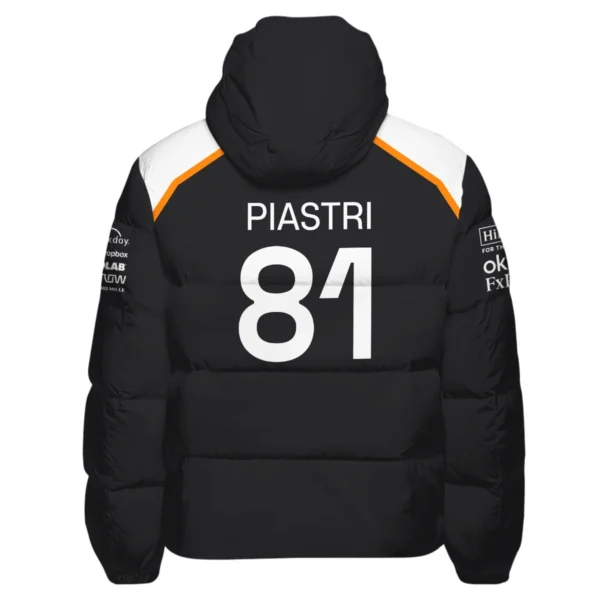 Oscar Piastri OP81 McLaren F1 Exclusive Down & Puffer Jackets BLF19625A4HCJ - Image 3