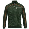 Srixon Brand Exclusive Logo All Over Print Quarter Zip Sweatshirt HOGOF290525A01SR - Army Green