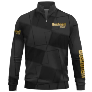 Bushnell Golf Brand Exclusive Logo All Over Print Quarter Zip Sweatshirt HOGF030625A01BUG - Black
