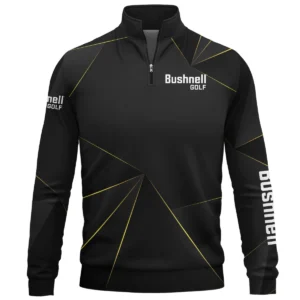 Bushnell Golf Brand Exclusive Logo All Over Print Quarter Zip Sweatshirt HOGF310525A01BUG - Black