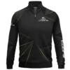 Cobra Golf Brand Exclusive Logo All Over Print Quarter Zip Sweatshirt HOGF310525A01CB - Black