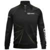Ogio Brand Exclusive Logo All Over Print Quarter Zip Sweatshirt HOGF310525A01OG - Black