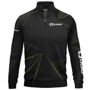 Ogio Brand Exclusive Logo All Over Print Quarter Zip Sweatshirt HOGF310525A01OG - Black