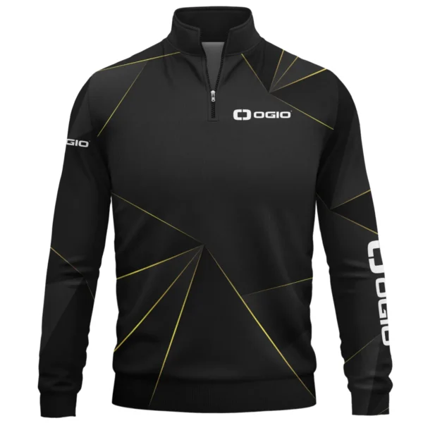 Ogio Brand Exclusive Logo All Over Print Quarter Zip Sweatshirt HOGF310525A01OG - Black