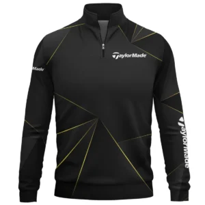 TaylorMade Brand Exclusive Logo All Over Print Quarter Zip Sweatshirt HOGF310525A01TM - Black