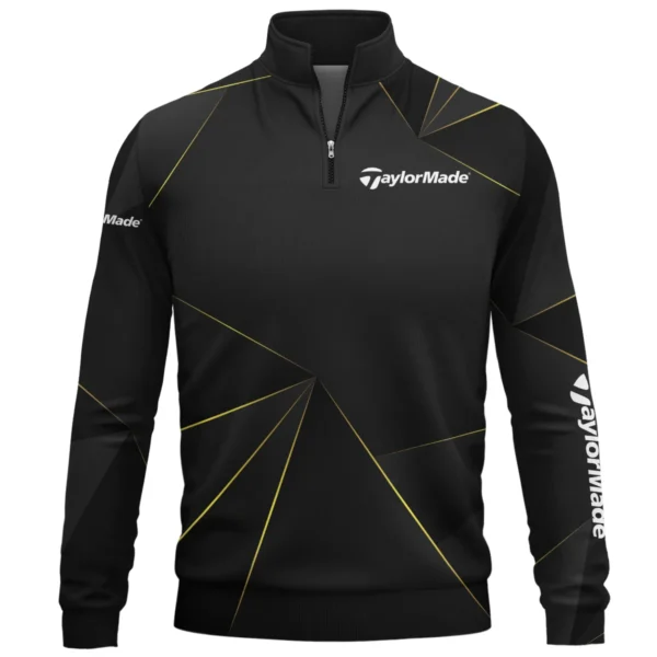TaylorMade Brand Exclusive Logo All Over Print Quarter Zip Sweatshirt  HOGF310525A01TM - Black