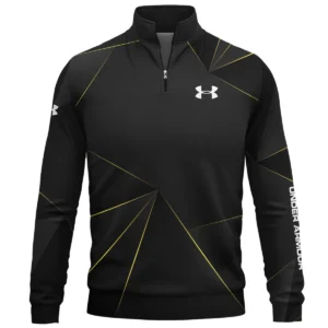 Under Armour Brand Exclusive Logo All Over Print Quarter Zip Sweatshirt HOGF310525A01UA - Black