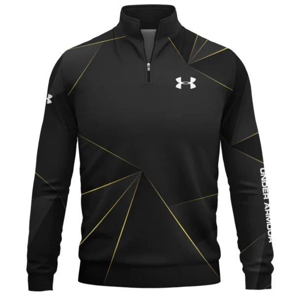 Under Armour Brand Exclusive Logo All Over Print Quarter Zip Sweatshirt HOGF310525A01UA - Black